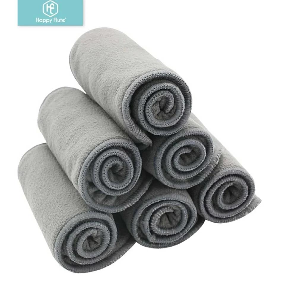 Happy Flute haute qualité bébé couches bambou charbon de bois doublure couche-culotte insérer pour b