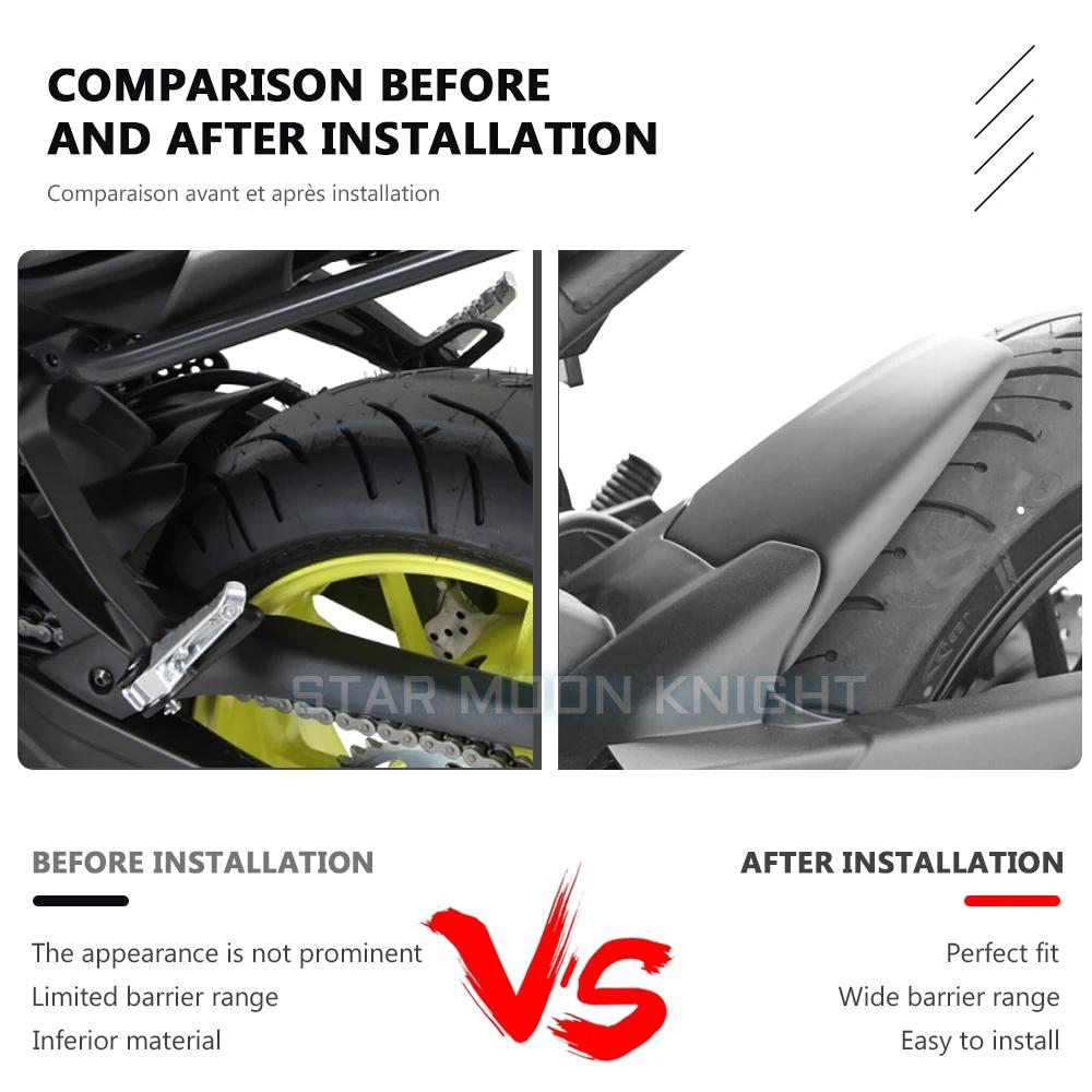 Extension de garde-boue arrière de moto MT07 XSR700, rénovation pour YAMAHA MT-07 MT 07 2013 – 2017 