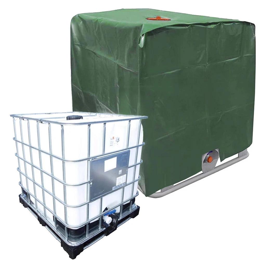 Couvercle de réservoir vert 1000 litres, conteneur IBC, couvercle anti-poussière étanche, tissu Oxfo