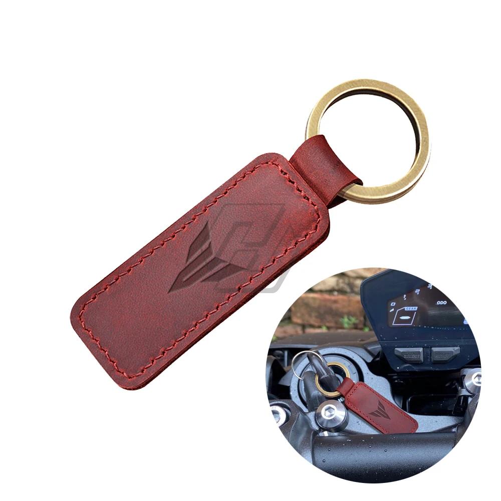Porte-clés de moto en cuir de vachette pour Yamaha, étui à clés, trucs, MT01, MT03, MT07, MT09, MT10