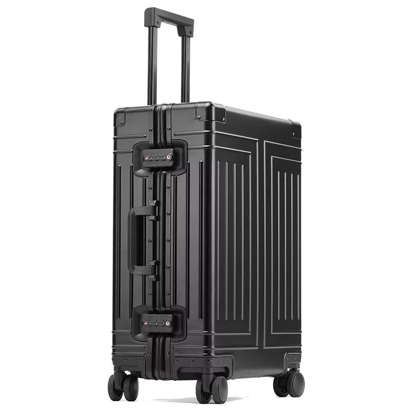 Bagage de voyage en aluminium valise rigide nouvelle valise en aluminium 20 "24" 26 "29" pouces sac 