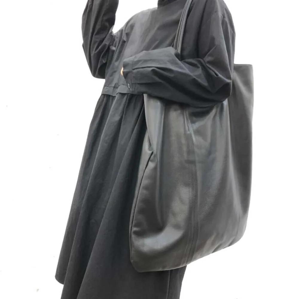 Grand sac en cuir véritable souple pour femme, fourre-tout décontracté, sac de voyage pour ordinateu
