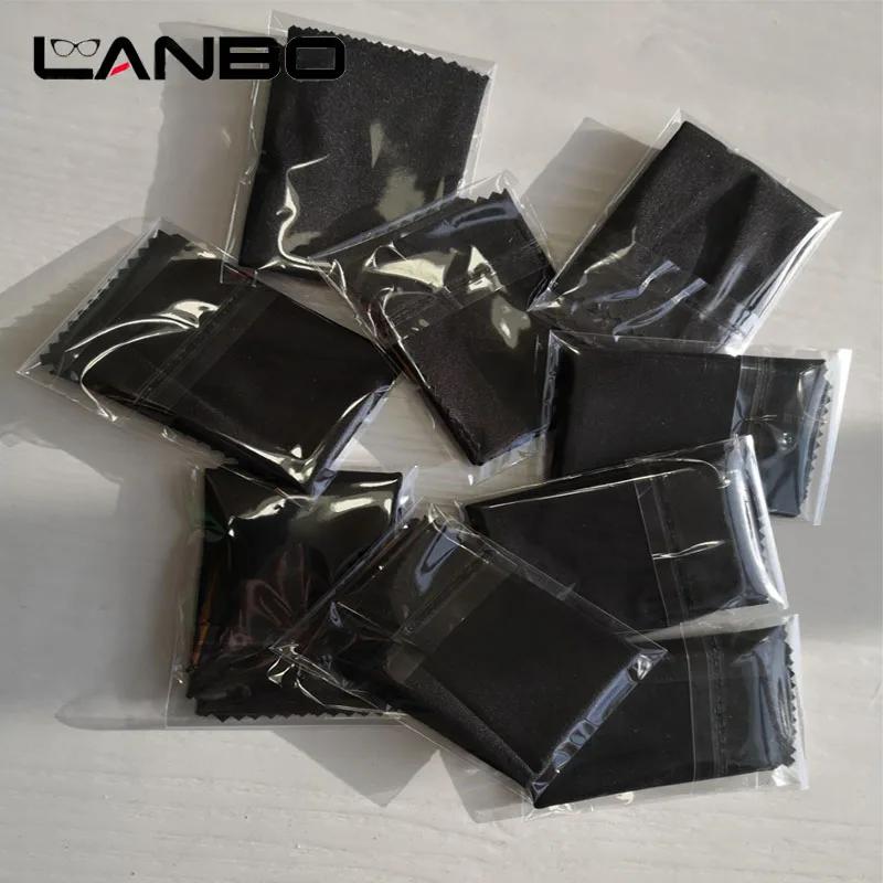 100 pièces emballage individuellement 15x15CM lentille vêtements chiffon de nettoyage microfibre lun