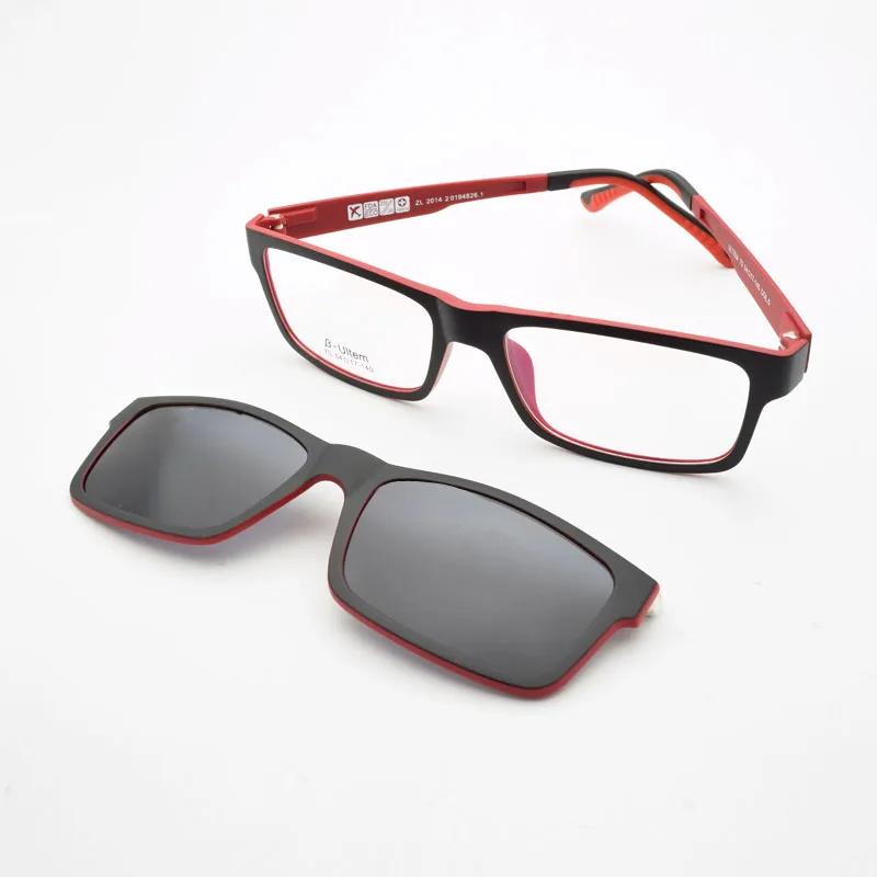 Lunettes de soleil ultra-légères à clip magnétique, monture de myopie, lunettes polarisées, lunettes