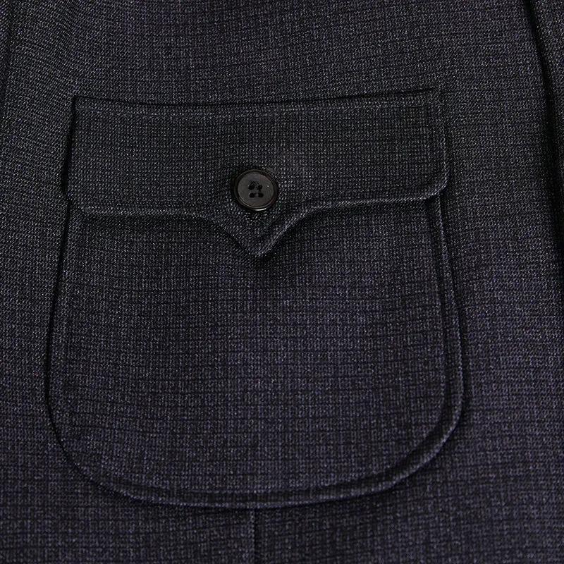 Veste de costume Mao pour hommes, tunique chinoise imbibée, blazer à col à ailes mandarin masculin, 