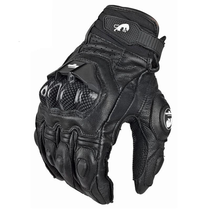 Gants en cuir véritable de haute qualité pour hommes Luva Moto gant de Moto Guantes Protection cours