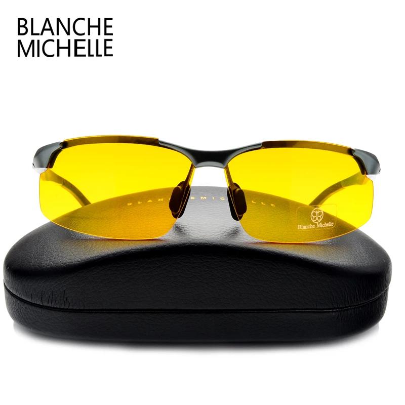 Lunettes de soleil polarisées en aluminium et magnésium pour hommes, pour sport, conduite, Vision no