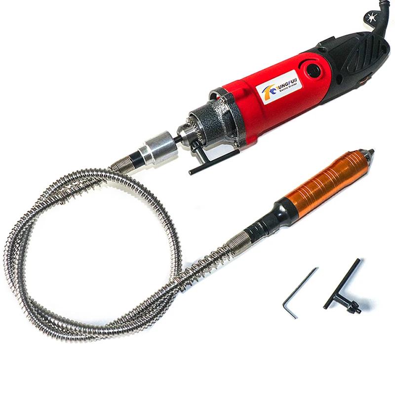 Tungfull-Mandrin de perceuse à tuyau flexible, enroulement électrique, machine à graver, stylo de gr