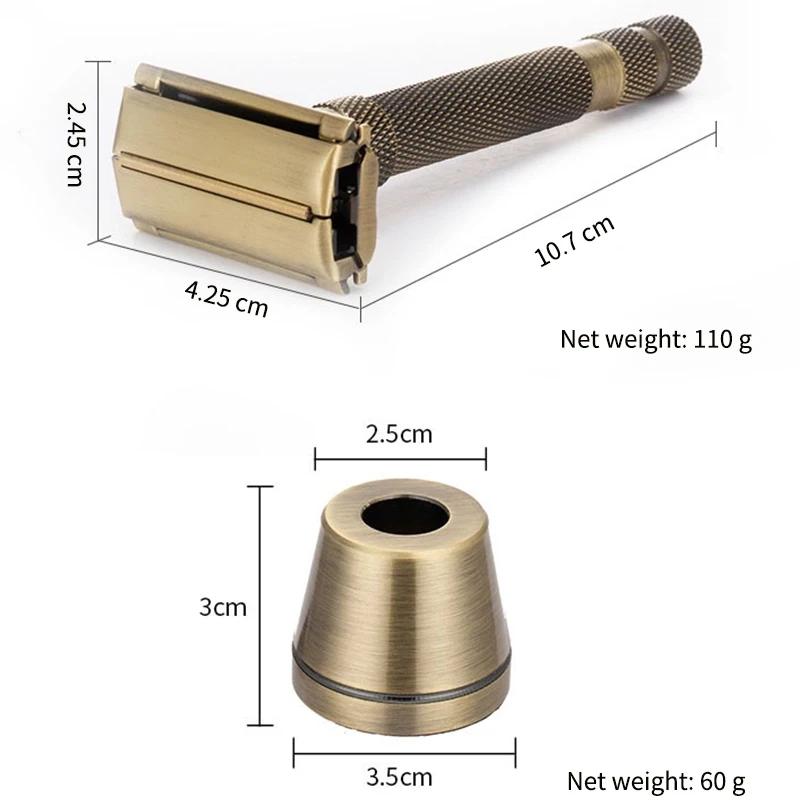 Nouveau Design luxueux rasoir papillon ouvert réglable sécurité classique pour superbe hommes rasage