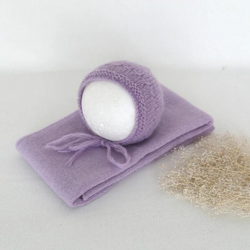 Nouveau-né Stretch Wrap un joli ensemble de chapeau en dentelle casquette bébé photographie accessoi