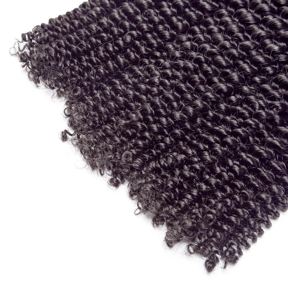 Vingin-Tissage de cheveux brésiliens bouclés afro crépus, vague d'eau, faisceaux de cheveux humains,