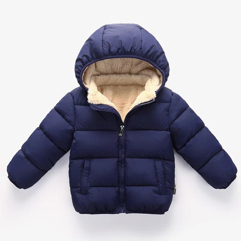 Manteaux pour enfants Manteaux épais d'hiver pour garçons Vêtements d'extérieur épais en peluche pou