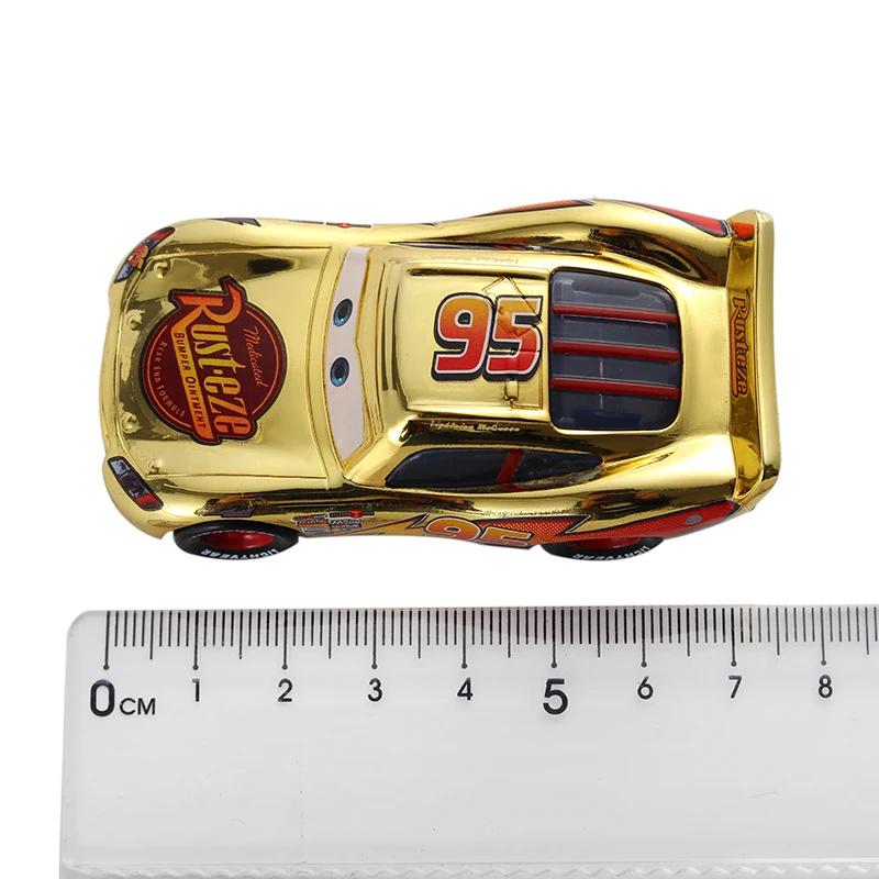 Cars 3 Disney Pixar Cars finition métallique or Chrome McQueen métal moulé sous pression jouet voitu