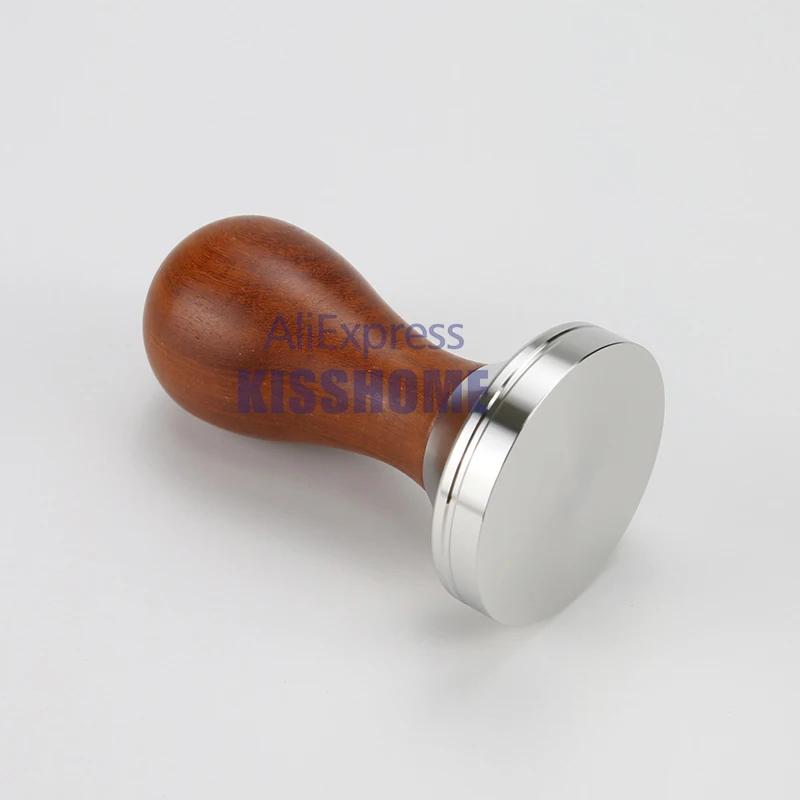 Doseur à café 41mm 49mm 51mm 53mm 57.5mm 58.35mm, manche en bois, acier inoxydable, Delonghi Brevill