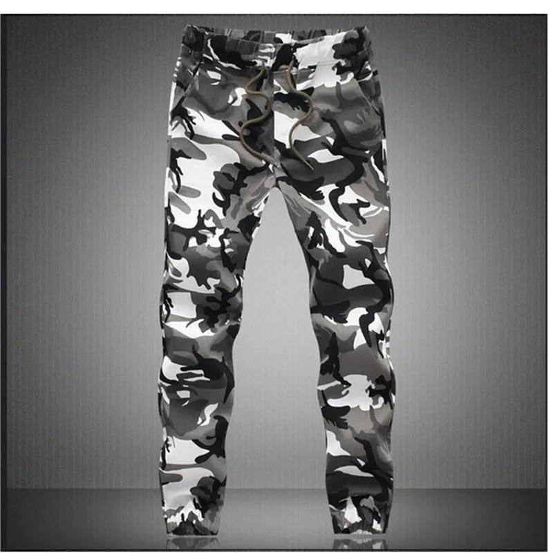 Pantalon de jogging militaire camouflage pour homme 2026 – Coton pur – Printemps/Automne – Coupe cra