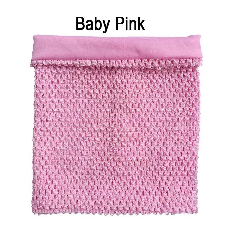 10x12 pouces grande taille doublé crochet bustier tubulaire tutu hauts bébé fille tube crochet haut 