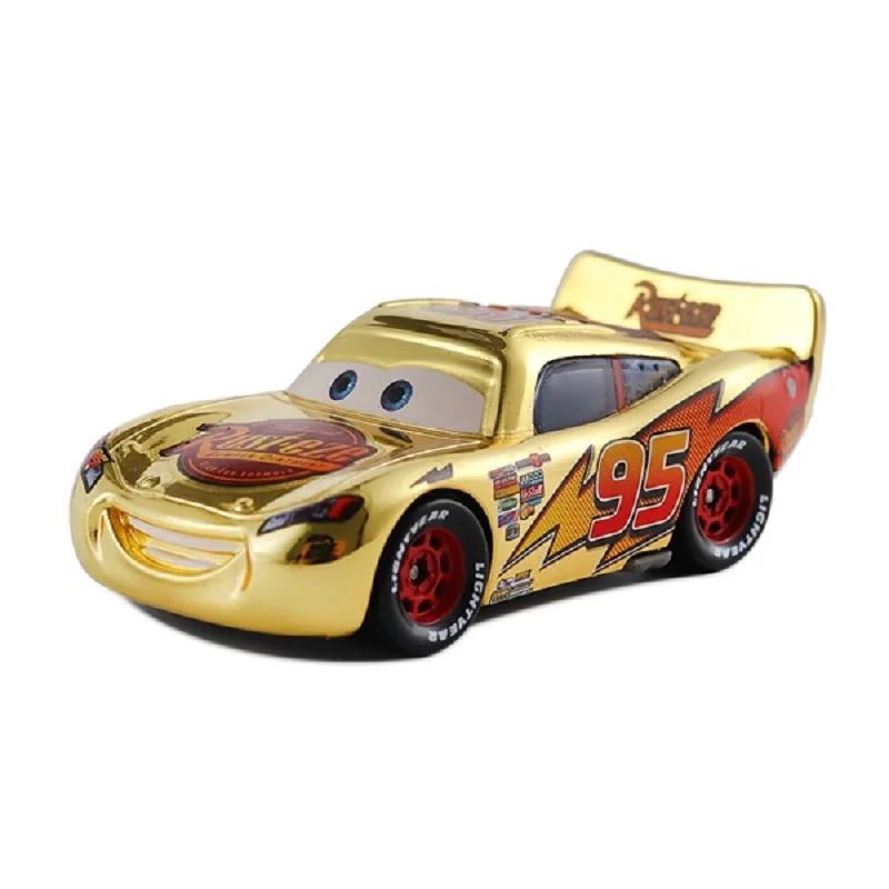 Cars 3 Disney Pixar Cars finition métallique or Chrome McQueen métal moulé sous pression jouet voitu