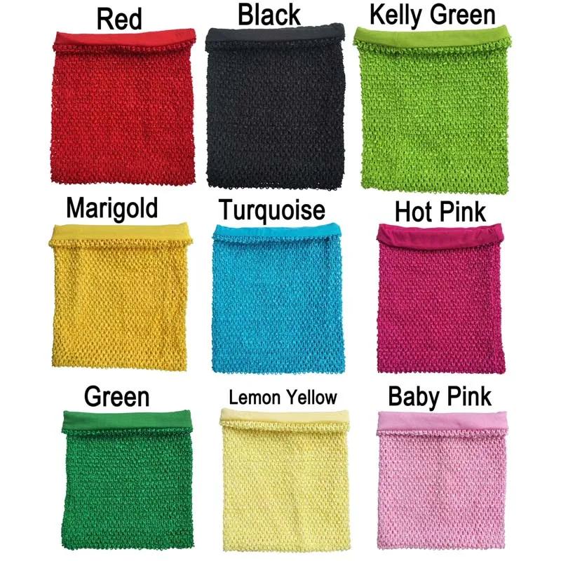 10x12 pouces grande taille doublé crochet bustier tubulaire tutu hauts bébé fille tube crochet haut 