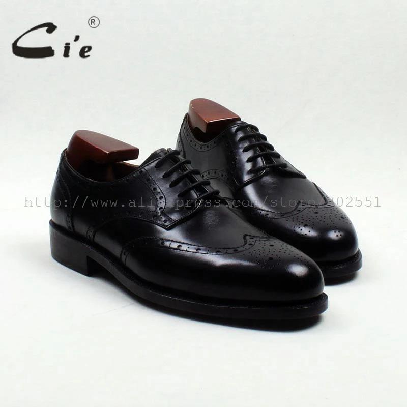 Cie Round Parker Full Brogues Cut-Outs pour homme, chaussure en cuir Derby faite à la main, 100% cui