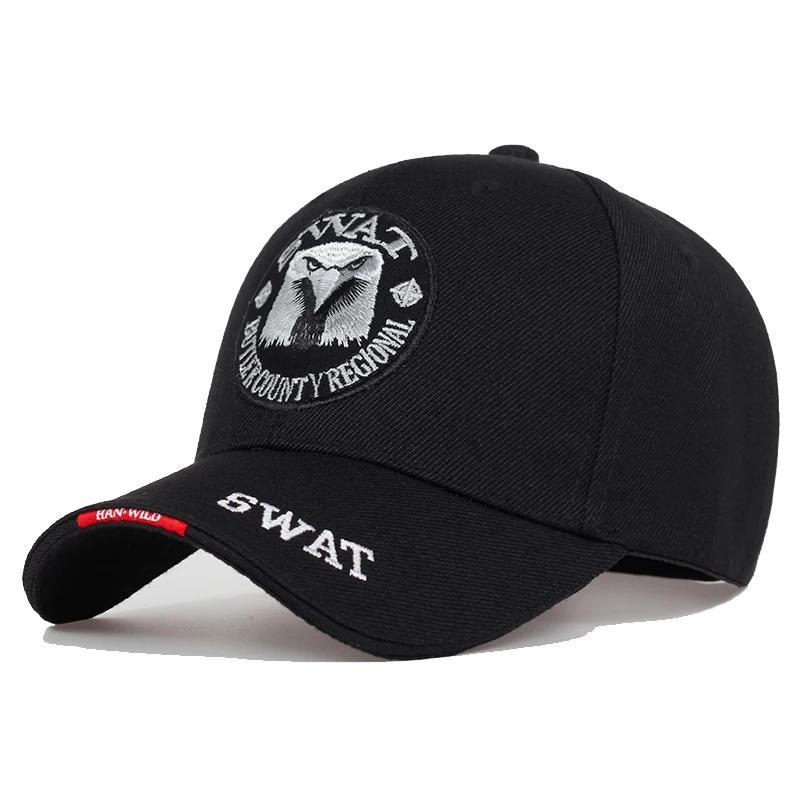 SWAT armée casquette mâle brodé aigle noir casquettes de Baseball hommes Gorras Para Hombre femmes S