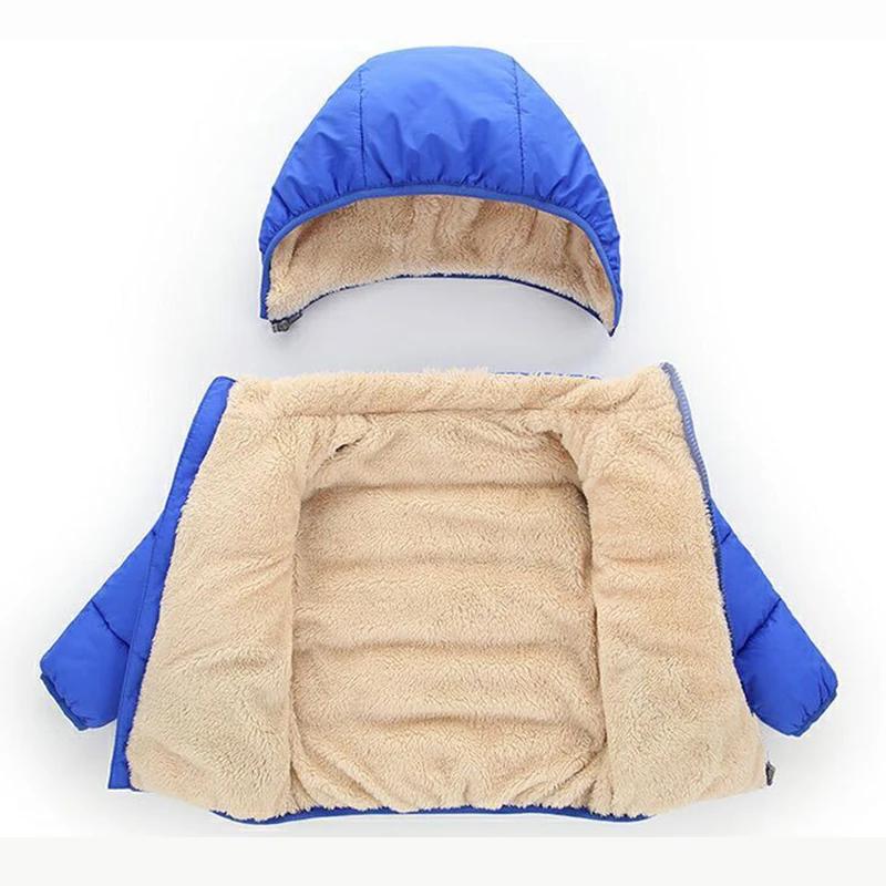 Manteaux pour enfants Manteaux épais d'hiver pour garçons Vêtements d'extérieur épais en peluche pou