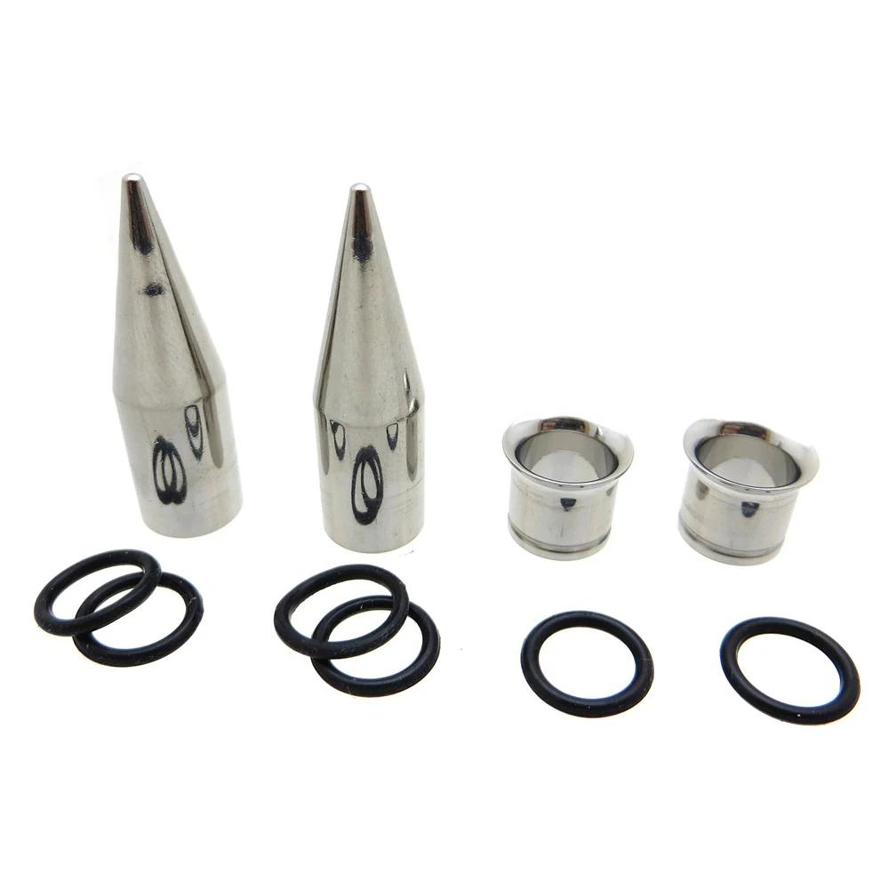 Kit d'étirement de jauges d'oreille, ensemble de piercings corporels, cônes, bouchons, oeillets, aci