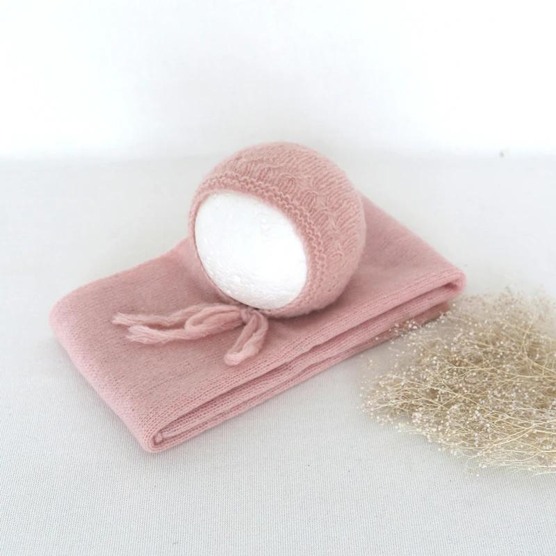 Nouveau-né Stretch Wrap un joli ensemble de chapeau en dentelle casquette bébé photographie accessoi