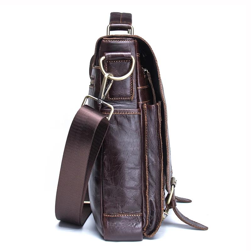 CONTACT'S-Sac à main d'affaires en cuir véritable pour hommes, étui à bombes, grand sac pour ordinat