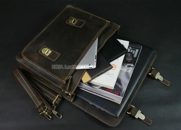 Sac messager en cuir véritable pour homme, sac à main fourre-tout pour homme, sac pour ordinateur po