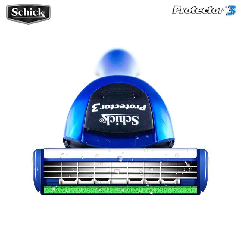 4 lames lames de sécurité Original nouveau Schick protecteur 3d diamant lame Pack hommes rasage raso