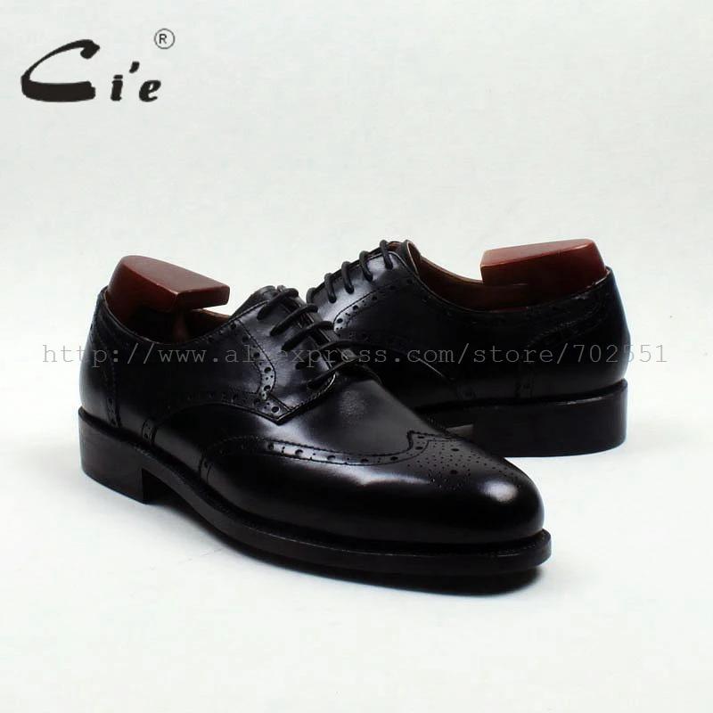 Cie Round Parker Full Brogues Cut-Outs pour homme, chaussure en cuir Derby faite à la main, 100% cui