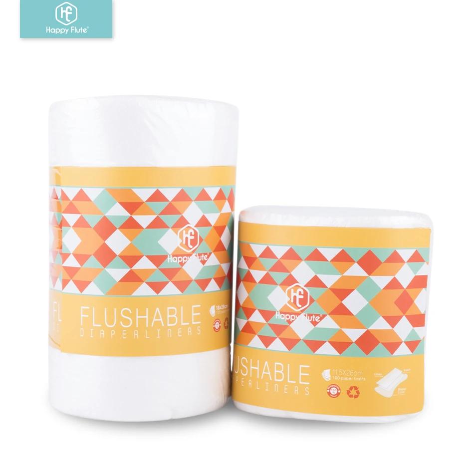 HappyFlute lingettes pour bébé en tissu de bambou doublures de couches biodégradables et jetables do