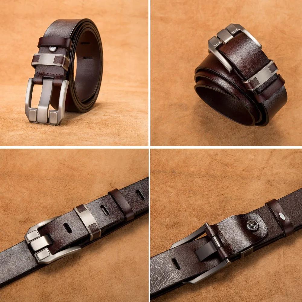 Bagressions DENIM-Ceinture en Cuir group pour Homme, Accessoire de Haute Qualité, Marque de Luxe Vin