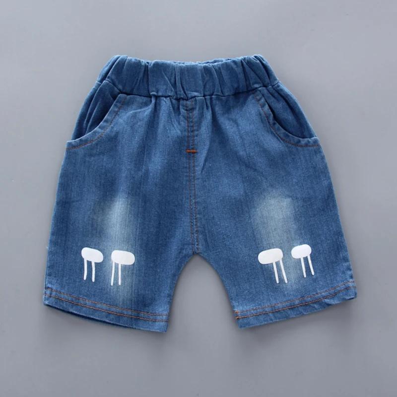 Nouvel été offre spéciale enfant en bas âge enfants bébé garçons chemise dessin animé hauts Denim Sh