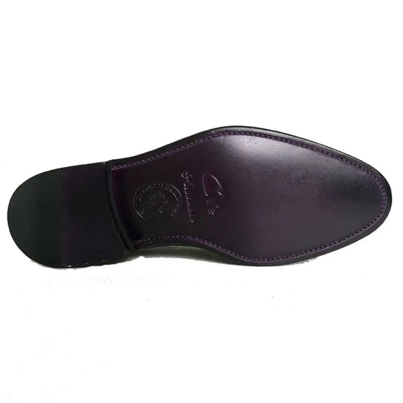 Cie Round Parker Full Brogues Cut-Outs pour homme, chaussure en cuir Derby faite à la main, 100% cui