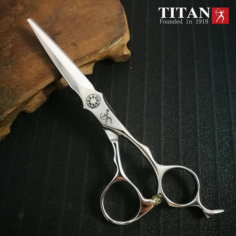 Titan ciseaux à cheveux en acier vg10, fait à la main sharp ciseaux