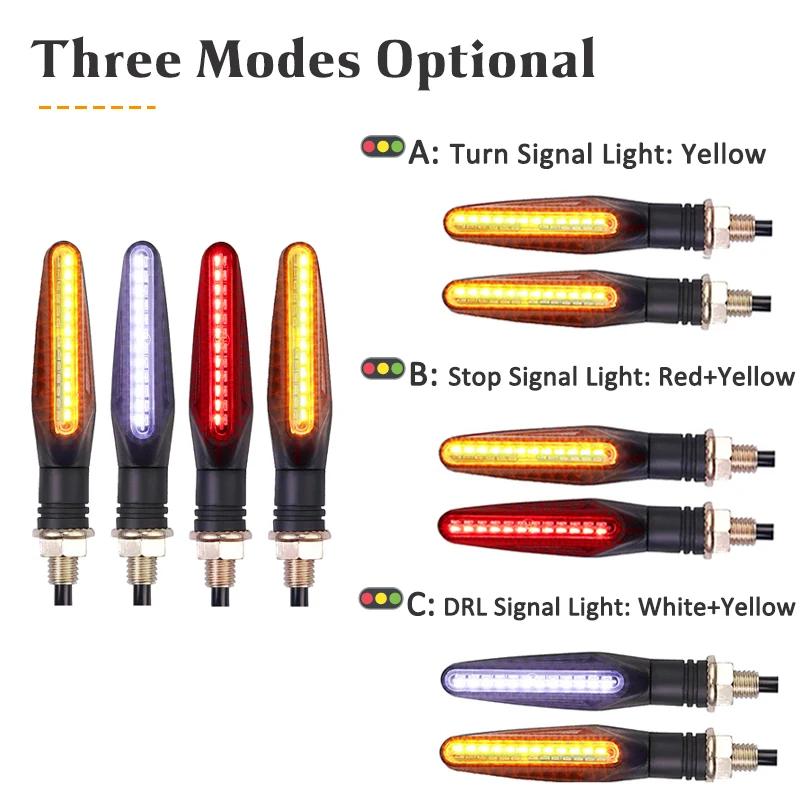 Clignotants LED pour motos, 12 x 335SMD, 2 ou 4 pièces, indicateur lumineux pliable, 12V, IP67 clign