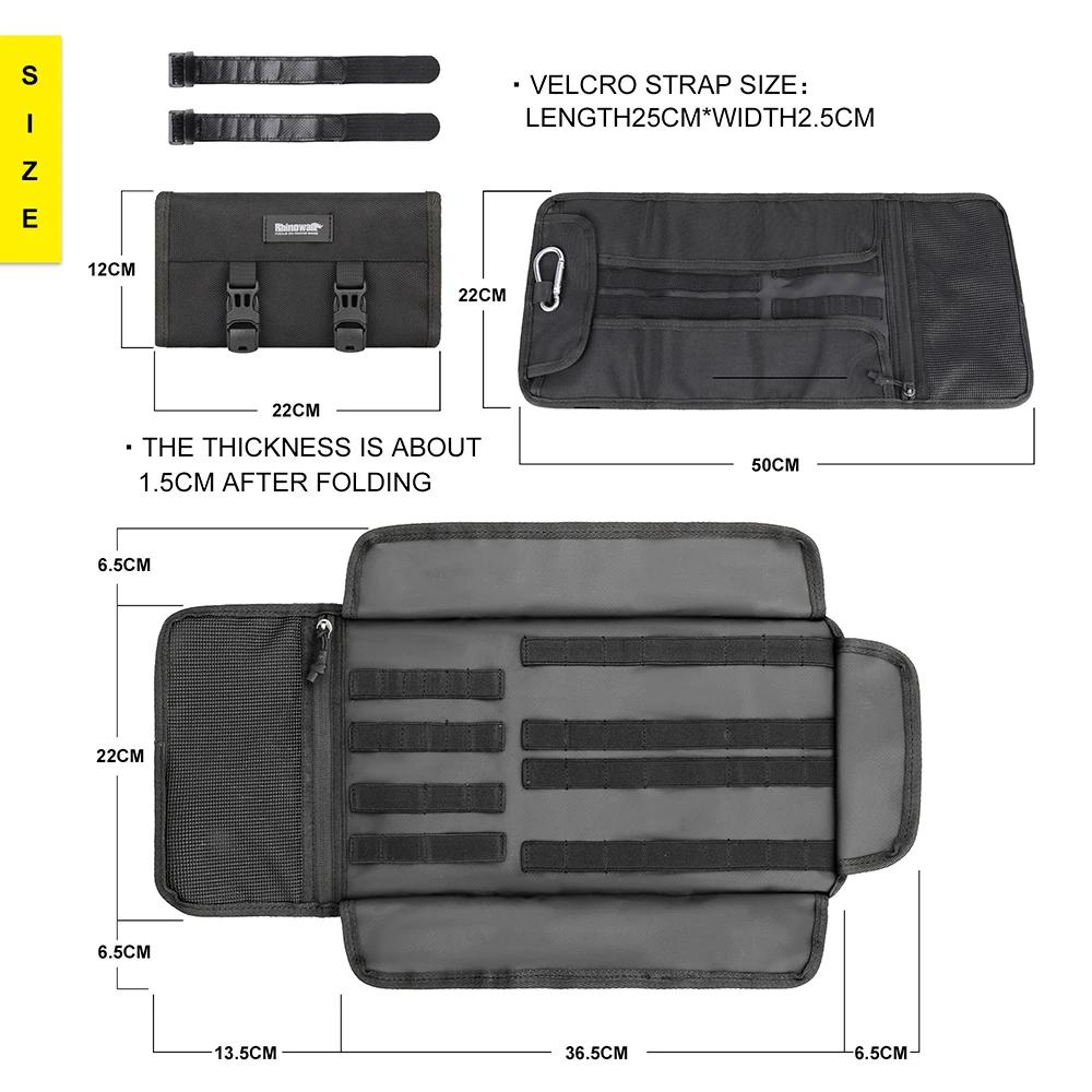 Rhinowalk – sac à outils pour moto, boîte à outils en rouleau, sac de selle, Kit de réparation Porta
