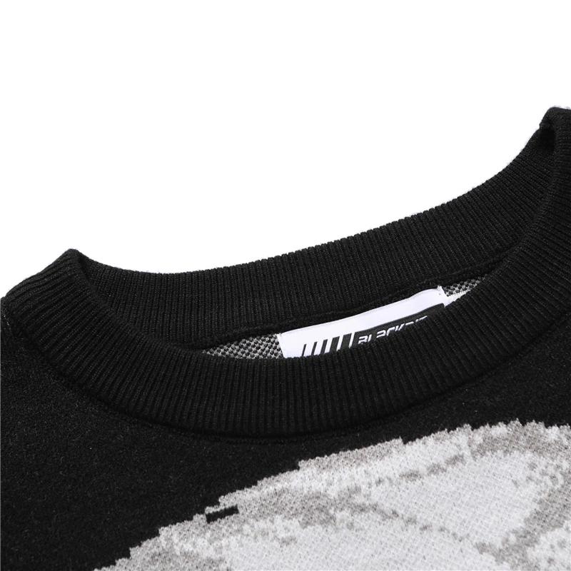 FGKKS hommes Hip Hop Streetwear Harajuku pull Vintage Style japonais Anime fille tricoté 2022 coton 