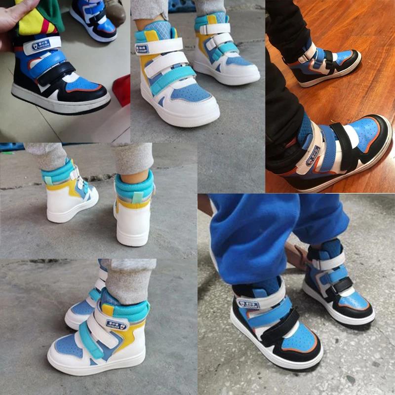 Ortoluckland enfants chaussures décontractées enfants orthopédiques en cuir Sneaker garçons filles s
