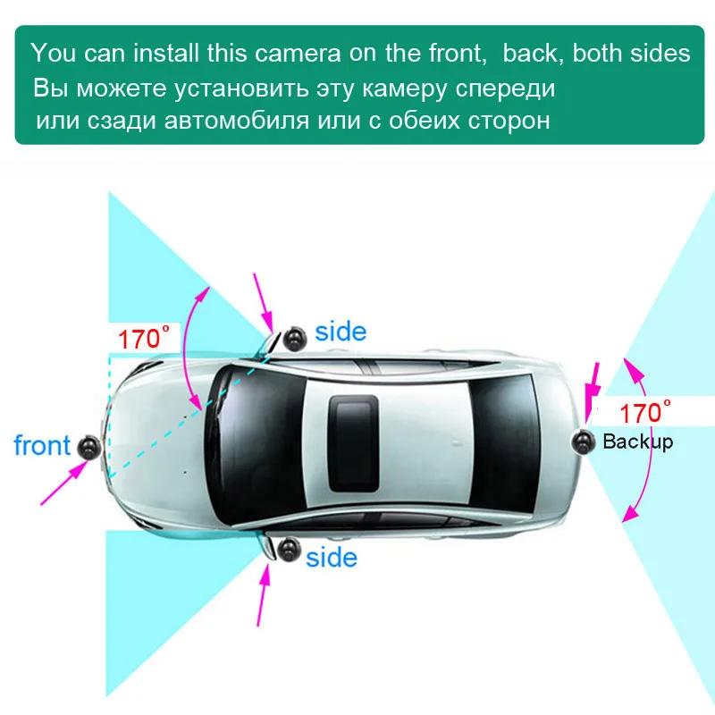 XCGaoon – caméra de stationnement avant et arrière Fisheye, 170 degrés AHD / CVBS 720P 1080P, Vision