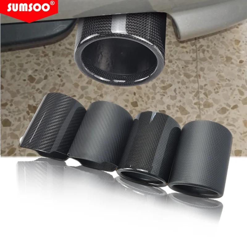Véritable SUMSOO bouclés/droits tuyau d'échappement complet mat/brillant couverture voiture universe