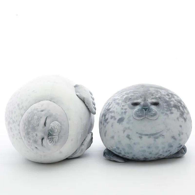 Angry Blob sceau oreiller potelé 3D nouveauté mer Lion poupée en peluche peluche bébé dormir jeter o