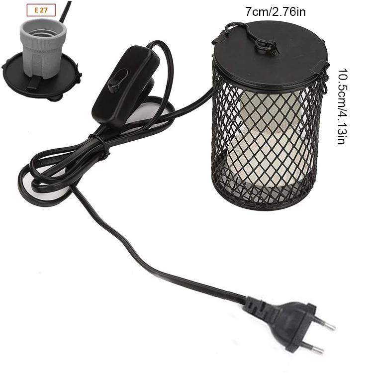 Lampe chauffante E27 pour animaux de compagnie, pour tortue, serpent, lézard, émetteur infrarouge en