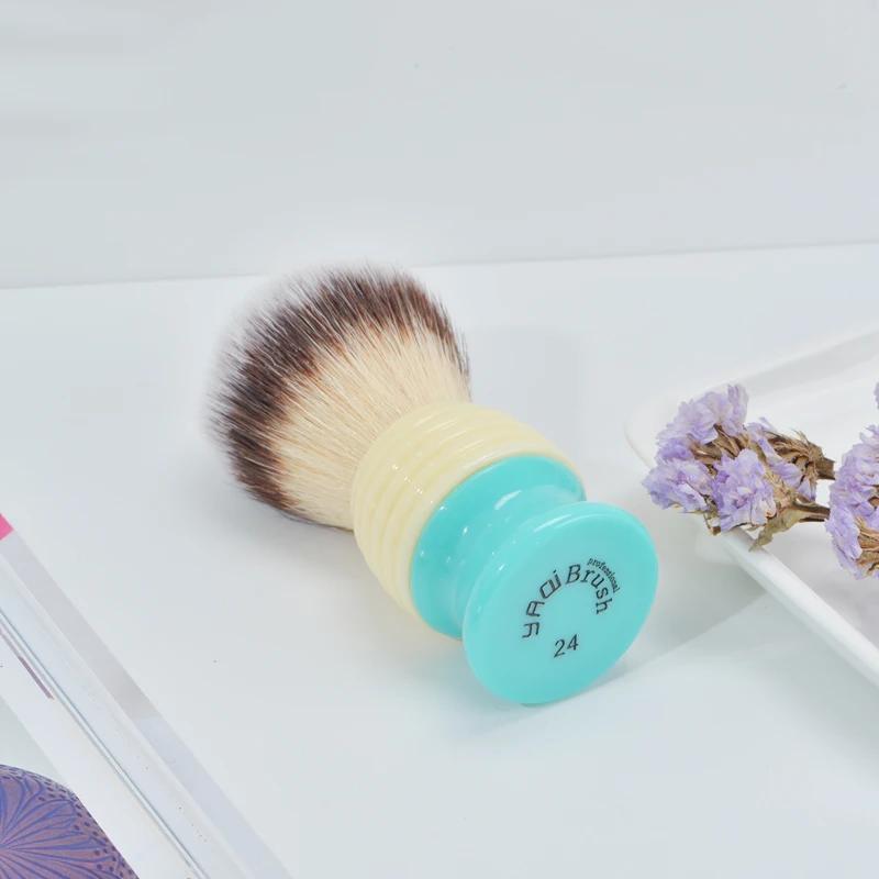 YAQI Bali 24mm brosse de rasage pour hommes en cheveux synthétiques avec noeud