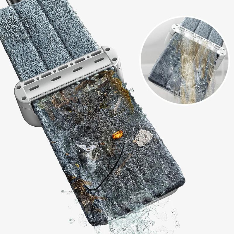 Mmagic – serpillière pour le lavage des sols, nettoyage de la serpillière à rotation plate, seau de 