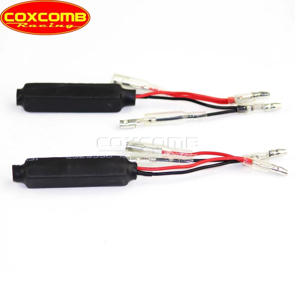 Indicateur de clignotant universel noir pour moto, 2 pièces, 12V, 10w, 10 Ω, indicateur de charge LE