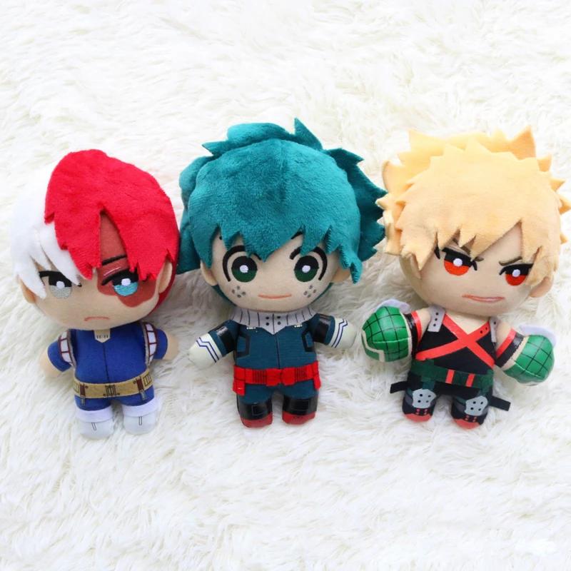 My Hero Academia – jouet en peluche de 15CM, Anime Izuku Midoriya Katsuki Bakugou Shouto Todoroki, p