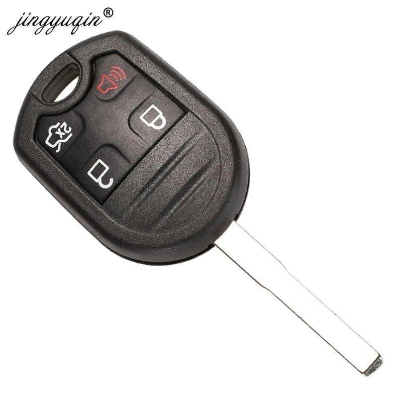 Jingyuqin-coque de clé 3/4/5 | 10 pièces, boutons à distance pour Ford Edge Explorer Ranger Windstar