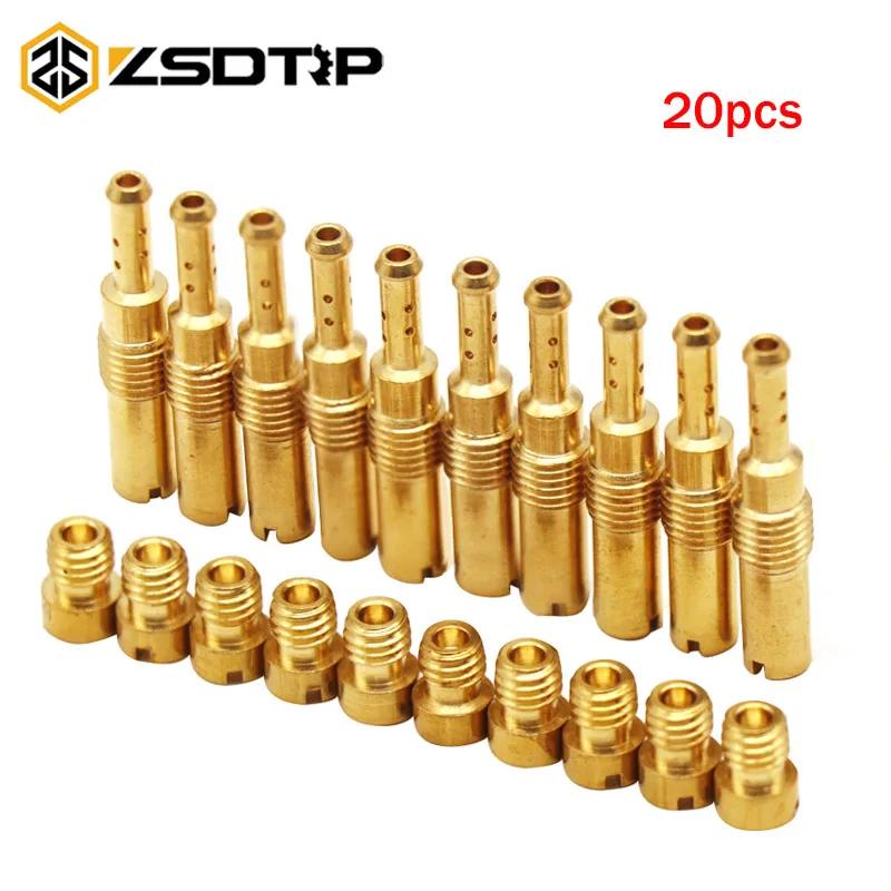 ZSDTRP 20 pièces carburateur principal/lent pilote Jet ensemble de remplacement pour PWK PWM PE 24 2